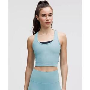 NWT Lululemon Power Pivot Training Tank Top - Washed Blue - Size L